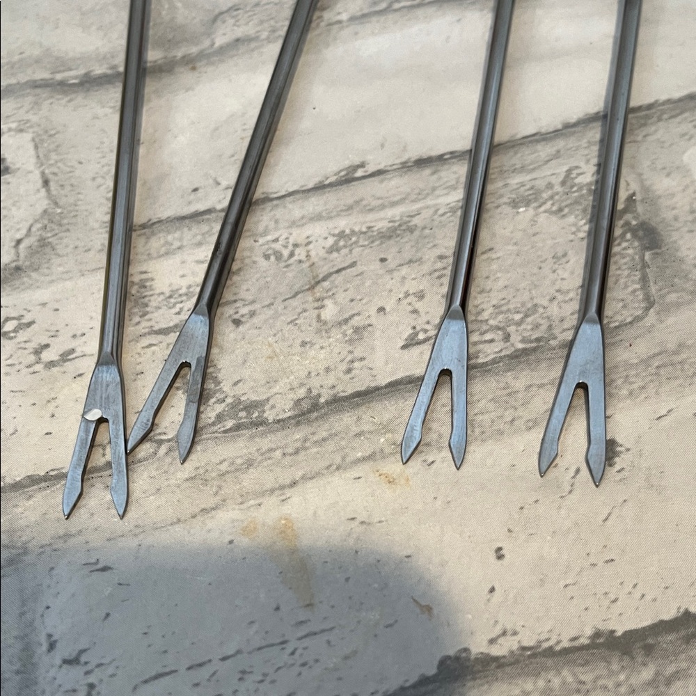 Vibrant Stainless Steel Fondue Forks Set of 4 - Picture 5 of 5